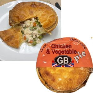 GB FOODS CHICKEN AND VEGETABLE PIE (IN STORE ONLY)