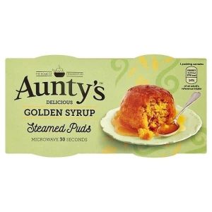 Auntys Golden Syrup Steamed Puddings 2 pack