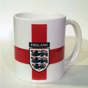 ENGLAND CREST & FLAG 11oz COFFEE MUG