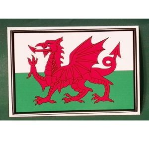 WALES FLAG CAR STICKER