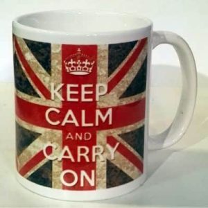 KEEP CALM AND CARRY ON 11oz COFFEE MUG