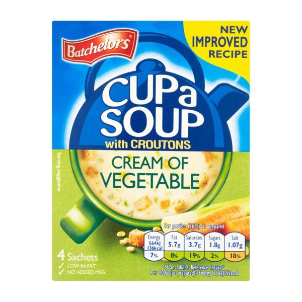 BATCHELORS CUP A SOUP CREAM OF VEGETABLE