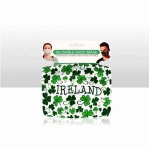 Ireland Shamrock Reusable Washable Face Mask