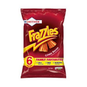 SMITHS FRAZZLES CRISPY BACON 6 Pack  BBD 24/01/26