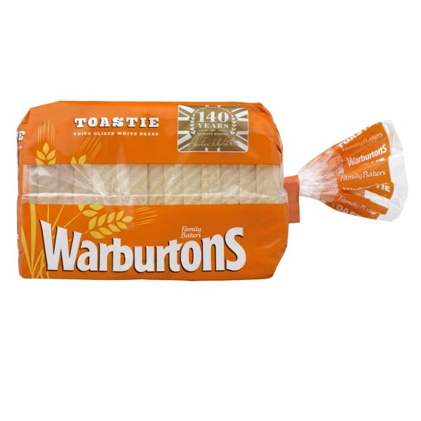 WARBURTONS TOASTIE THICK SLICED SOFT WHITE BREAD
