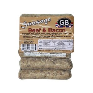 GB Foods Beef and Bacon Sausage (IN STORE ONLY)