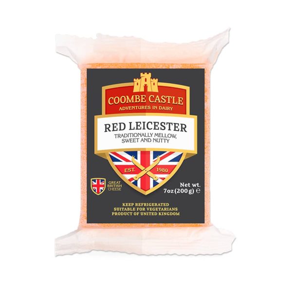 COOMBE CASTLE RED LEICESTER CHEESE 200G (In Store Only)