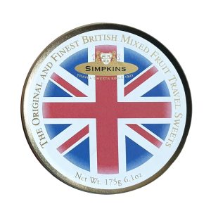 SIMPKINS MIXED FRUIT DROPS WITH UNION JACK TIN
