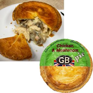 GB FOODS CHICKEN AND MUSHROOM PIE (IN STORE ONLY)