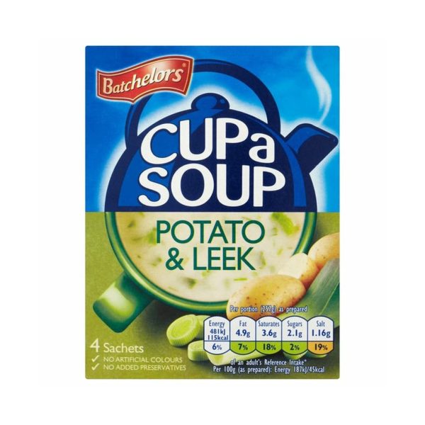 BATCHELORS CUP A SOUP POTATO & LEEK
