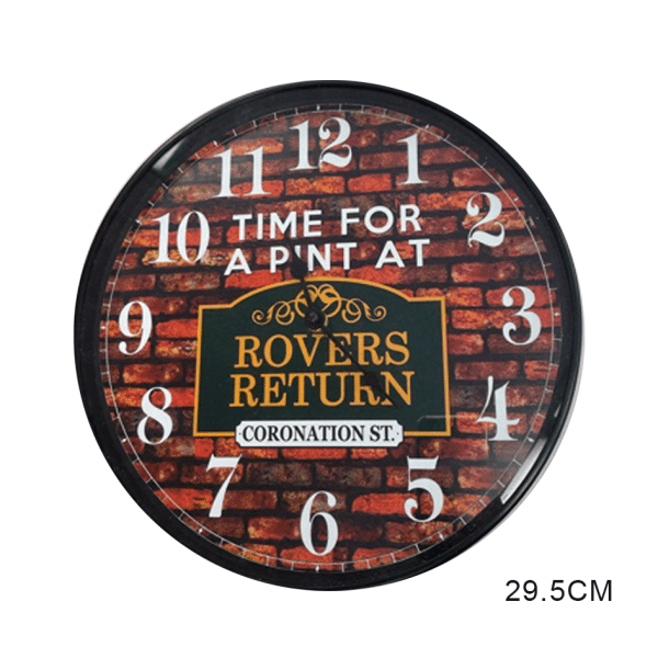 CORONATION ST. WALL CLOCK 12"