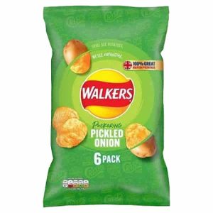 Walkers Pickled Onion Crisps 6 pack