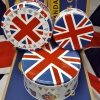 3 Union Jack Cookie Tins 7.5, 6.5 and 5 Inches