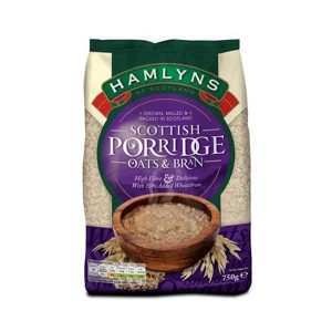 Hamlyns Scottish Porridge Oats and Bran 750g