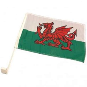 WALES Car Flag