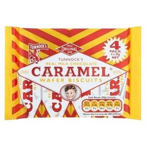 Tunnocks Caramel Wafers 4 pack