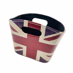 Union Jack Table Top Basket  8" x  6" x 4"