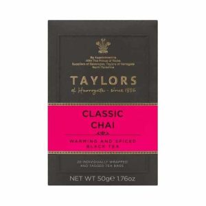 TAYLORS CLASSIC CHAI BLACK TEA with SPICES 20 BAGS