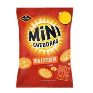 Jacobs Mini Cheddars Red Leicester Flavour 90g