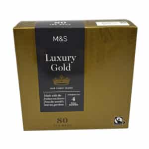 MARKS AND SPENCER LUXURY GOLD 80 TEA BAGS