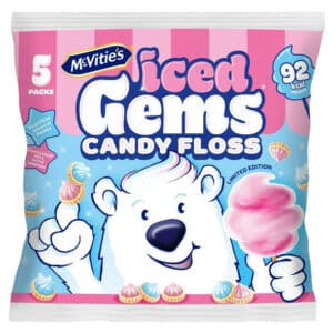 McVities Iced Gems Candy Floss Flavour 5 Packs