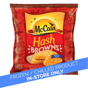 McCain Frozen Hash Brown Potatoes 525g In Store Only