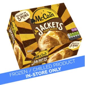McCain Frozen 4 Slow Baked Jacket Potatoes 800g In Store Only