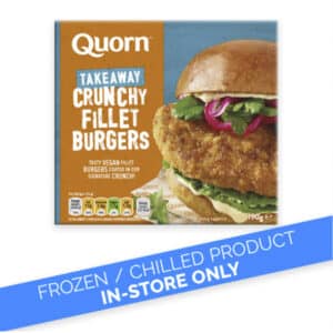 Quorn Frozen Crunchy Fillet Burgers 190g In Store Only