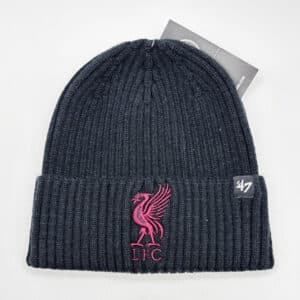 Liverpool FC Crest Knitted Turn Up '47 Brand Beanie Touque
