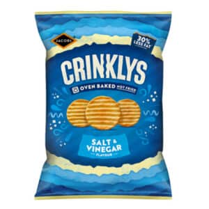 Jacobs Crinklys Salt and Vinegar 90g