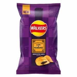 Walkers Lea and Perrins Worcester Sauce 6 Pack Crisps BBD 31/01/26