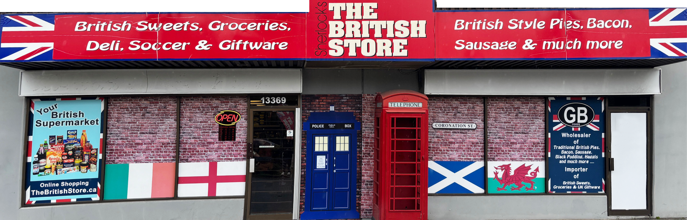 The British Store store front