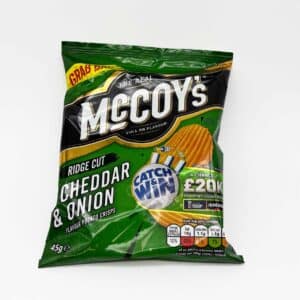 McCoys Cheddar and Onion Crisp 45g